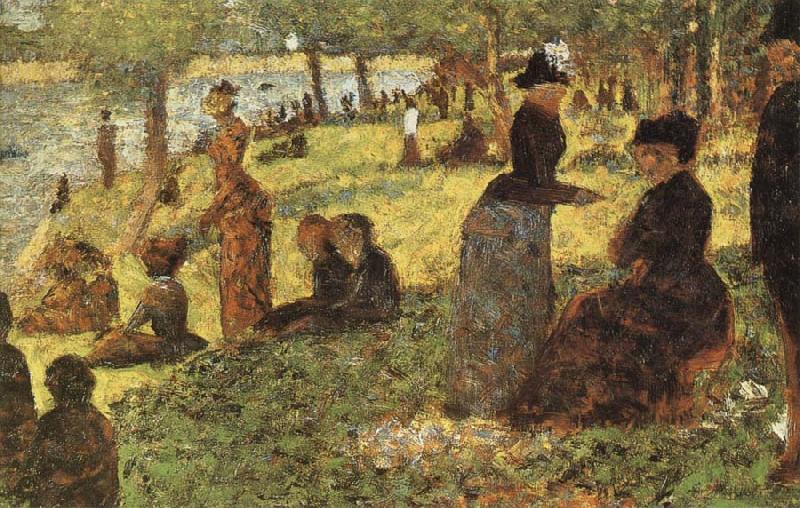 Georges Seurat The Grand Jatte of Sunday afternoon oil painting image